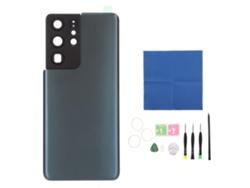 Reemplazo De Cubierta Trasera De Vidrio Con Lente De Cámara Preinstalada Y Cinta Adhesiva Para Galaxy S21 Ultra (azul)
