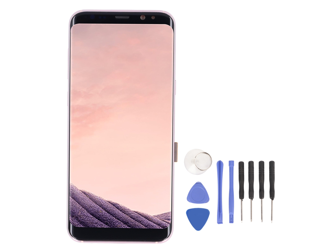 Reposição De Tela Com Moldura E Ferramentas Para Galaxy S8 Plus G955u G955f G955a 6.2 Polegadas Amoled