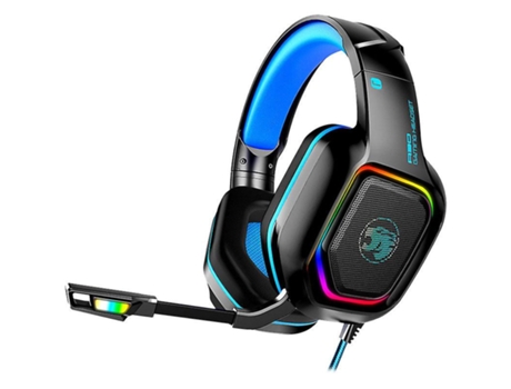 Chronus A30 Auriculares para juegos para Ps4 Ps5 Xbox One Pc Auriculares con cable con micrófono Cancelación de ruido Luz Rgb BISBISOUS