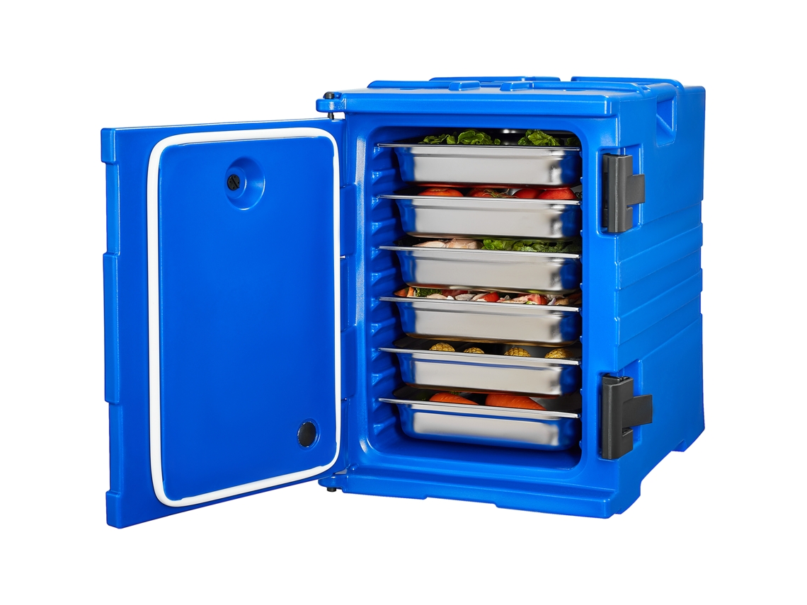 Bandeja térmica apilable Succebuy, contenedor de alimentos para catering de 90 l, contenedor para almacenar alimentos