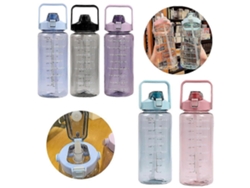 Botella De Agua Deportiva Motivacional Mimigo 2l Con Pajita De Plástico Rosewell