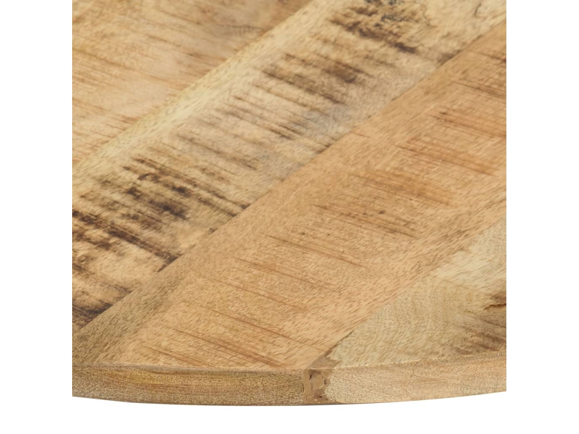 Tablero Mesa | Superficie De Mesa | Tablero De Escritorio Redonda Madera Maciza De Mango 15-16 Mm 80cm