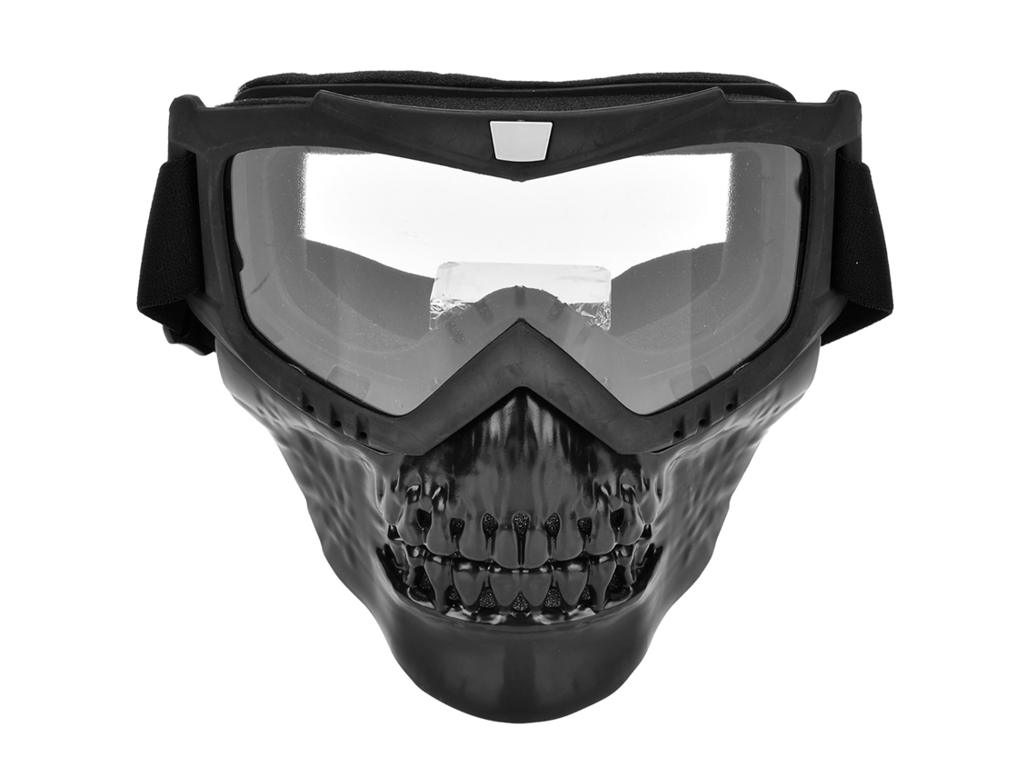 2026-gafas De Moto Skull Para Exterior Máscara De Cara Transparente Goggles De Casco Racing Motocicleta