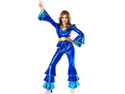 Disfraz de Mujer CAR&GUS Discoteca azul de los 70 (Tam.: S)
