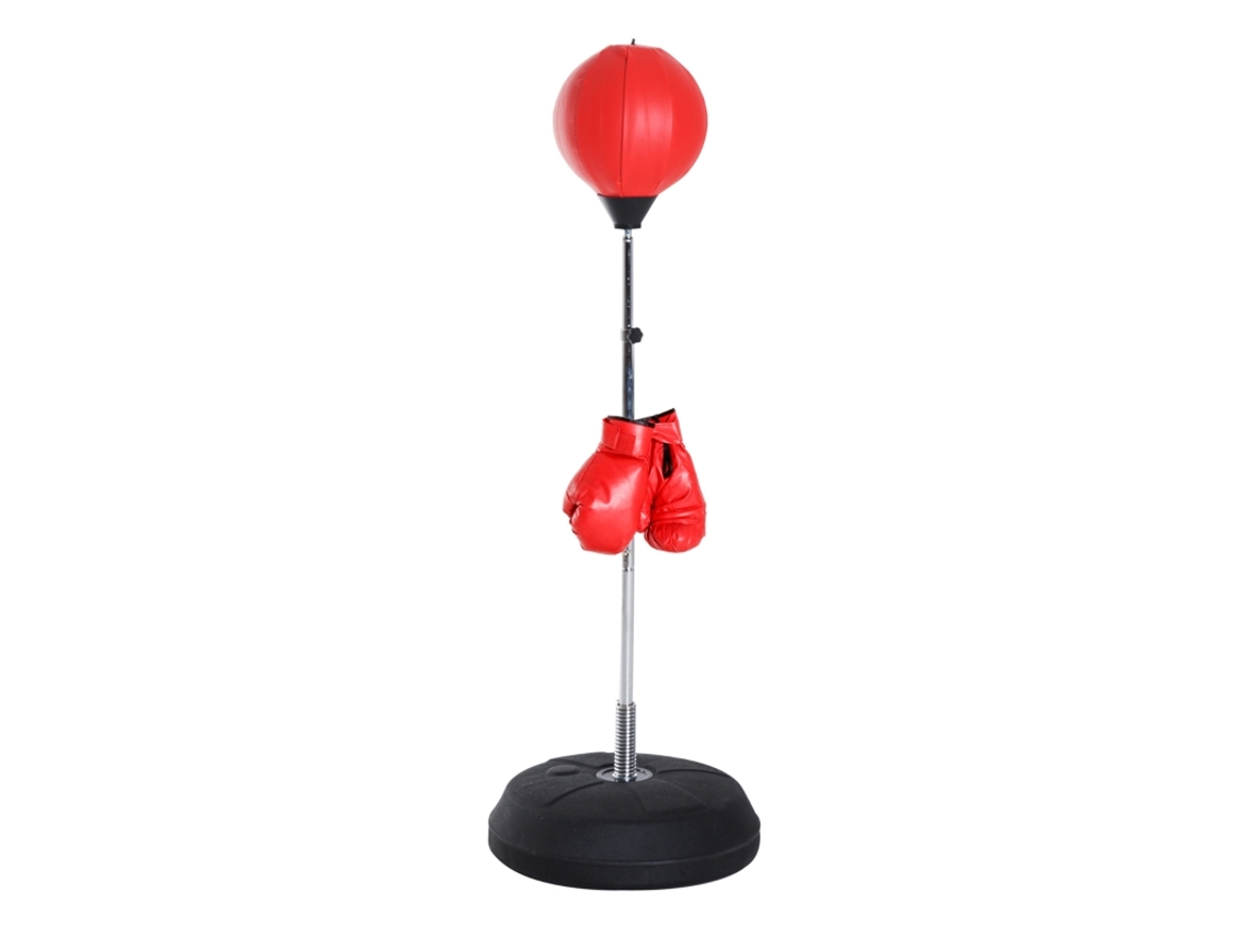 Juego De Pelota De Boxeo Con Altura Ajustable Y Guantes, Rojo, 126-144 Cm