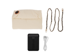 Bolsa Aquecedora Elétrica De Mãos Pouch Com Alça De Ombro Usb Grafeno Recheio Ajustável Inverno Amarelo