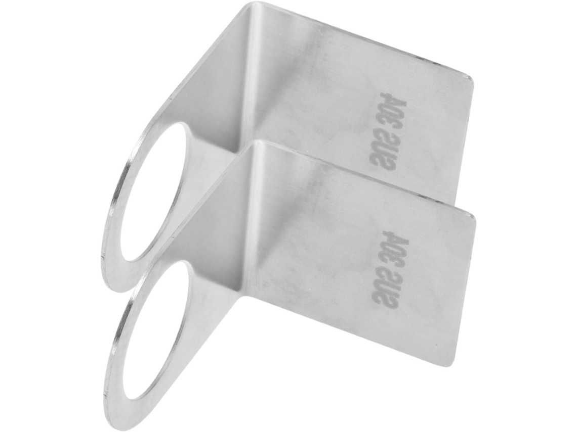 Portabotellas Pared Resistente Prueba Caídas Acero Inoxidable Plateado 2 Piezas Champú Soporte Cocina Gel Baño
