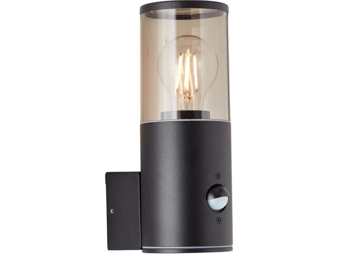 SERGIORO APLICE EXTERNO COM O DETECTOR, BLACK DEPOLI, E27 20W, LUZ NÃO INCLUÍVEI
