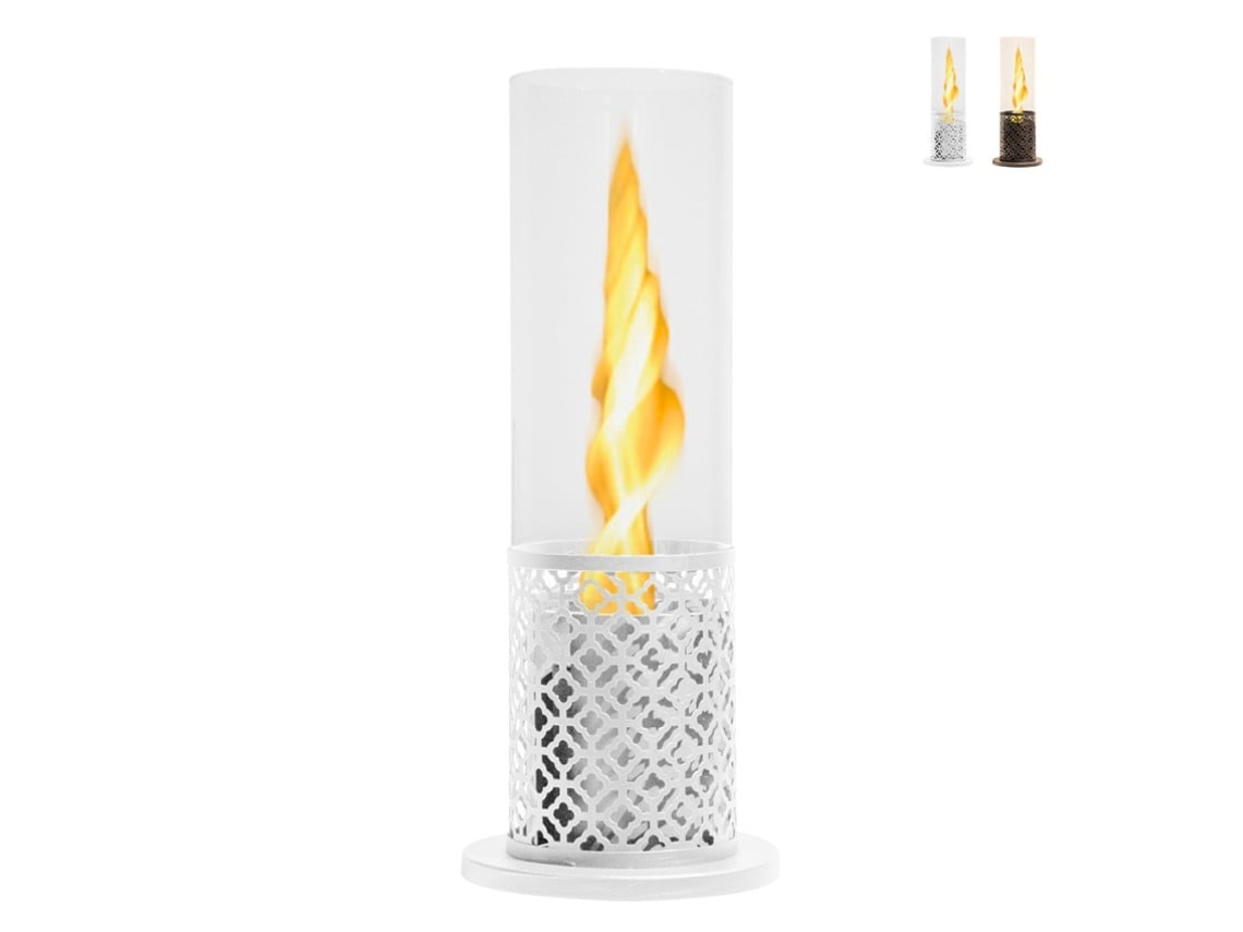 Chimenea de Bioetanol Interior y Exterior Llama Tornado Tolosa DIVINA FIRE