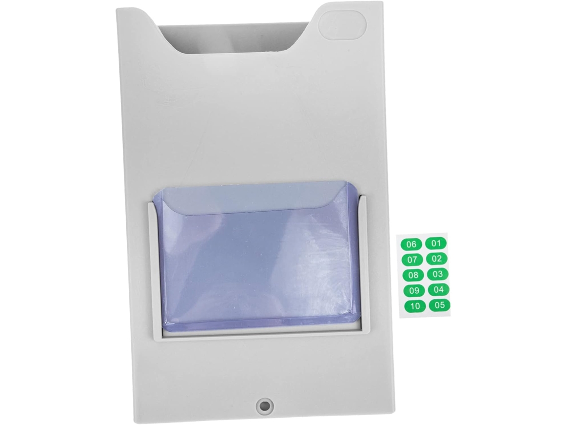 Organizador De Tarjetas Para Almacén, Portatarjetas Colgante De Plástico De 11,8 Cm Con 10 Ranuras.
