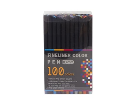Bright Colors Fineliner Color Pen Juego de rotuladores de punta fina de 0,4 mm para diario, tomar notas, escribir, dibujar, dibujar, colorear, plan...
