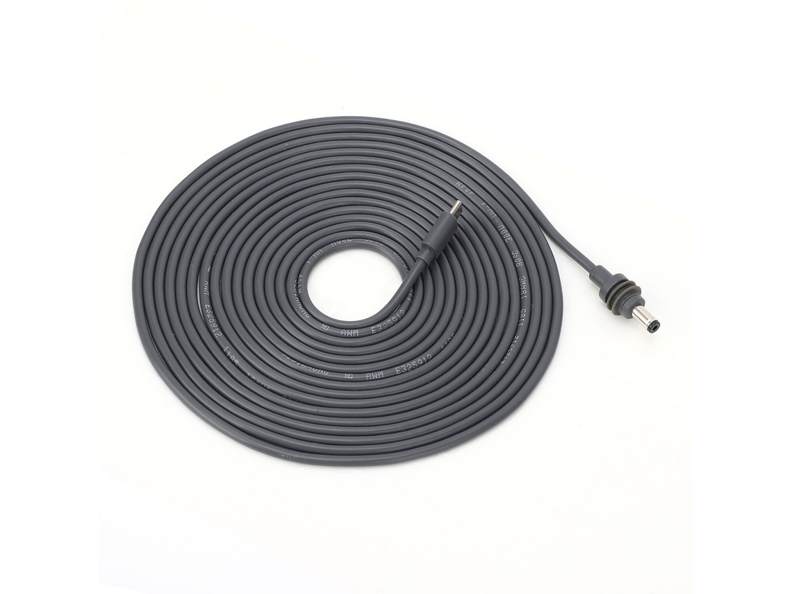 Cable De Poder Dc Rectangular Satelital Reemplazo Usb C A Dc 100w Impermeable 12m/39.4ft Para Fuente De Alimentación 65w Pd
