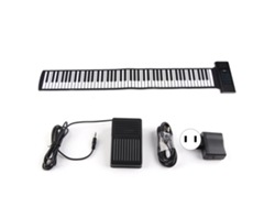 Piano Enrollable De 88 Teclas Con Doble Bocina, Bluetooth, Función Midi, Funciona Con Pilas, Plegable Y Portátil,