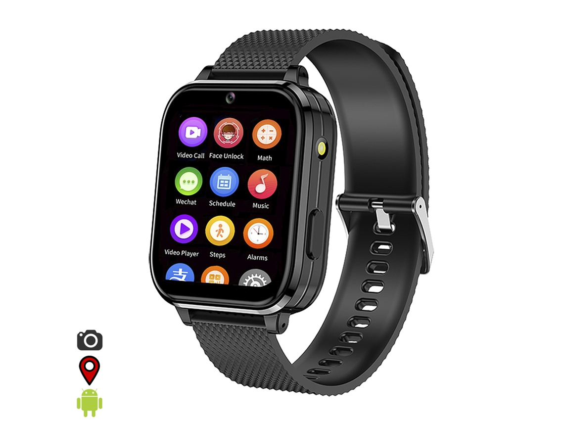 Smartwatch T36 4G con sistema operativo Android integrado. Funciones avanzadas: GPS, wifi y localizador de libras.