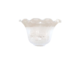 Tulipa de cristal GRANADA mate 10x17cm boca de 5cm