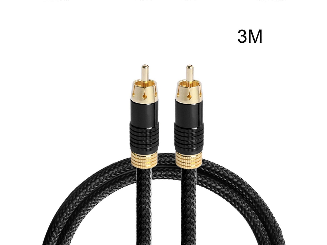 Cable RCA para subwoofer, cable de audio coaxial digital 1 RCA a 1 RCA LALAMOLI