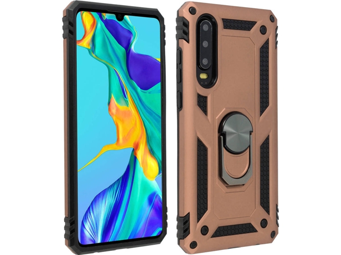 Carcasa Huawei P30 AVIZAR Anillo Rosa
