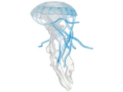 Figuras de medusas para niños, modelo de 4 piezas, regalo educativo, juguete cognitivo, azul celeste, plástico resistente, 12 x 6 x 6 cm, marca Rosewell.