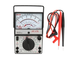 Multímetro Digital Multifuncional Mf47b Con Pantalla Grande, Medición De Voltaje, Corriente Ca/cc, Resistencia Y Detector De Batería.