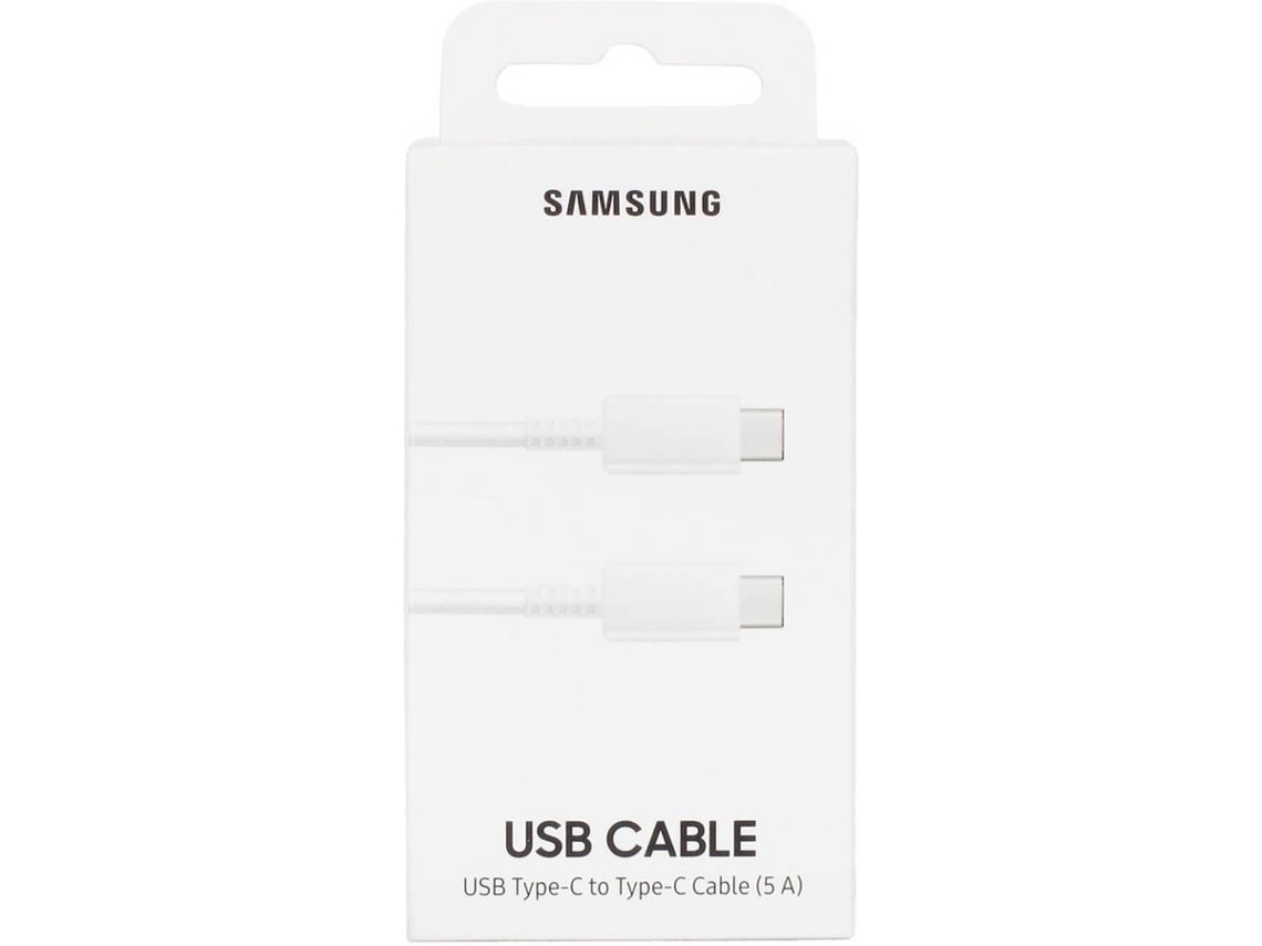 Cable SAMSUNG 5A (USB-C - Blanco)