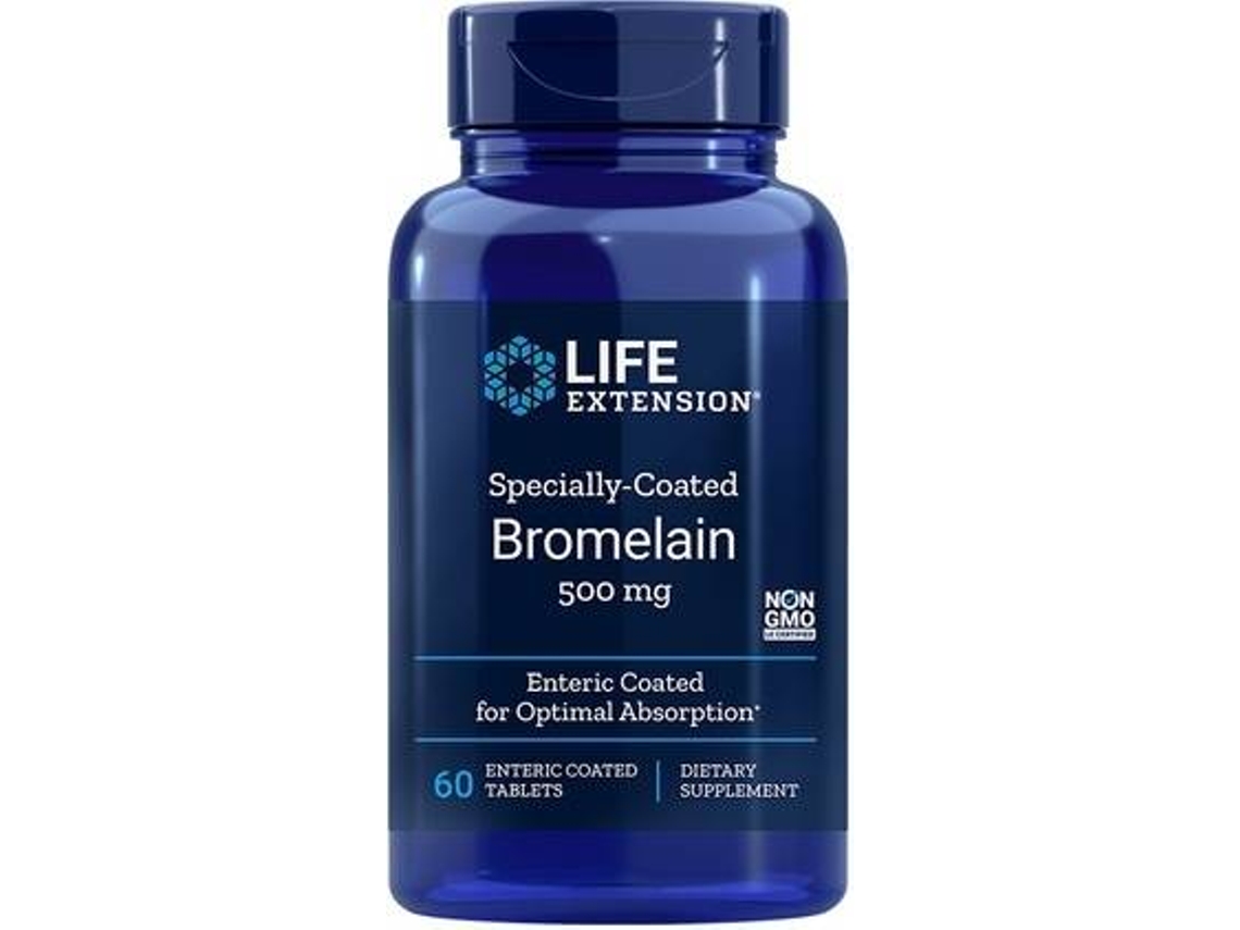 Complemento Alimentar LIFE EXTENSION Bromelina Especialmente Revestida (60 tabletes)