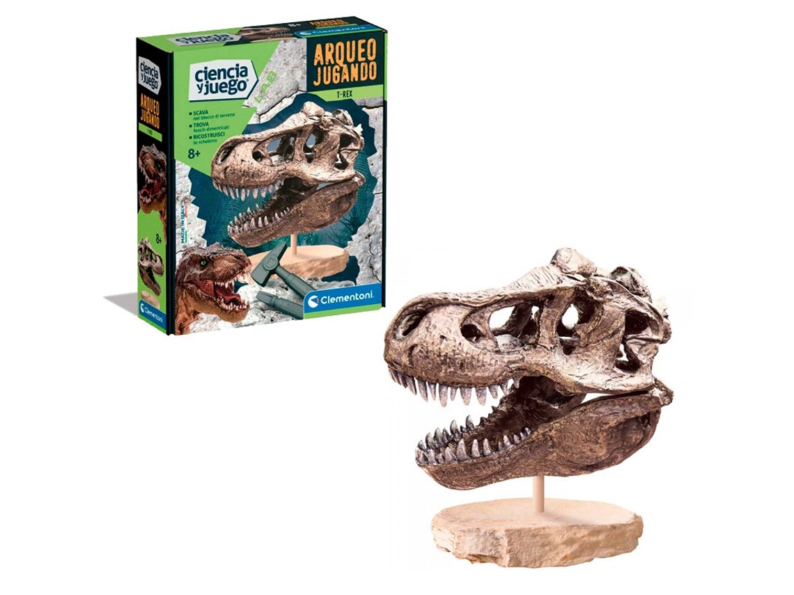 Arquejugando Craneo de T Rex CLEMENTONI  (6 años)