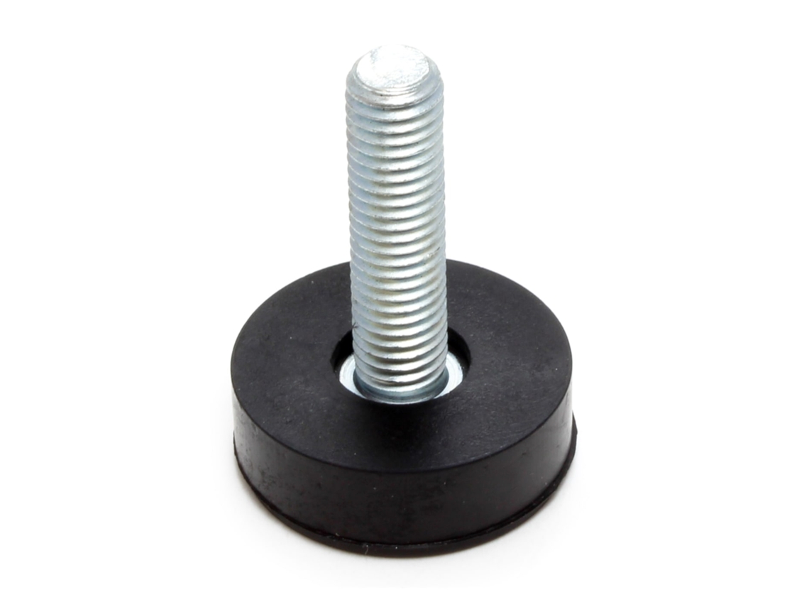 Pé Nivelador De Goma Ø10ma H40mm Para Lavadora Lft001un
