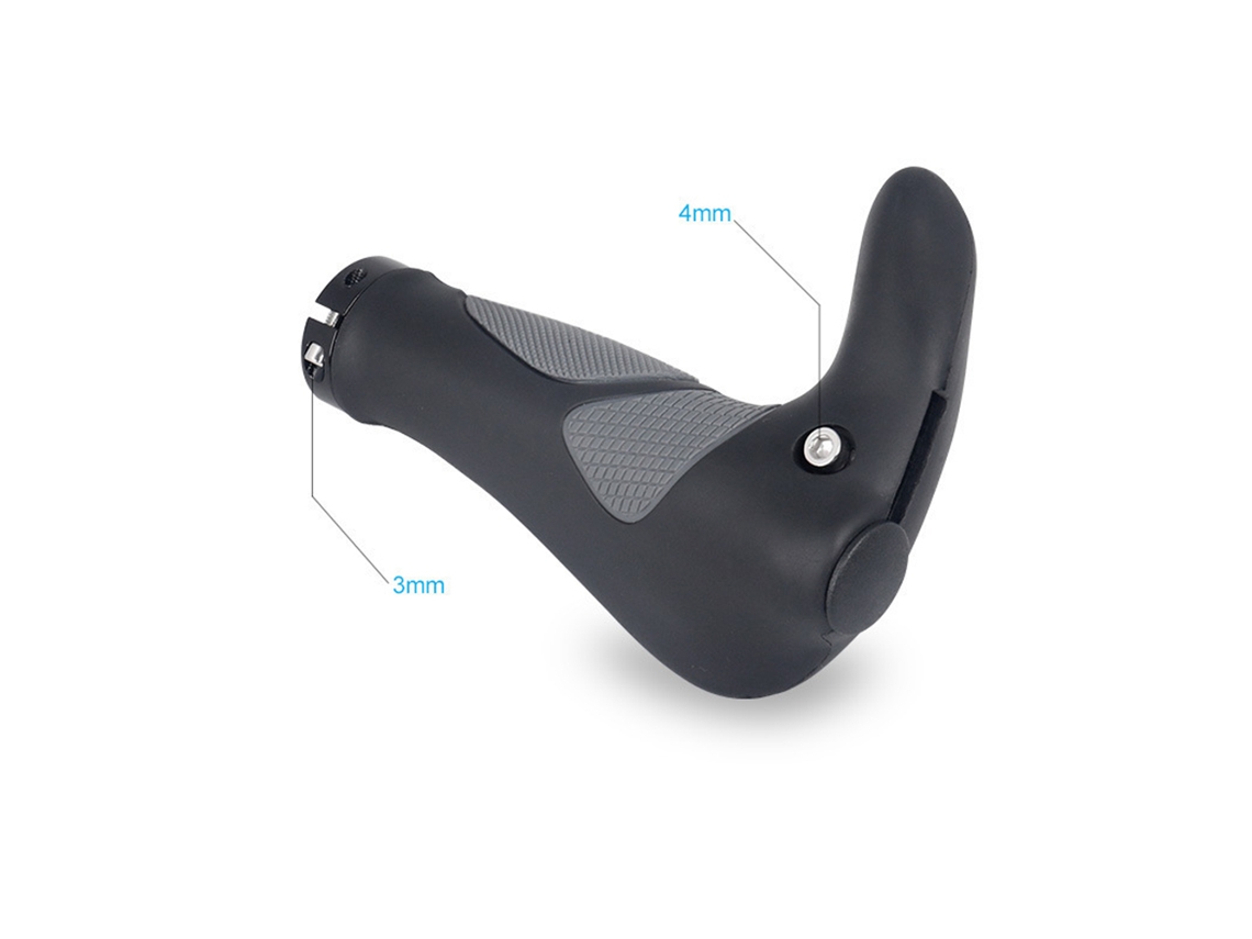 Puños Antideslizantes Para Manillar, De 22,2 Mm, Ergonómicos, Fabricados En Goma Blanda, Para Bicicletas De Montaña Y De Carretera.