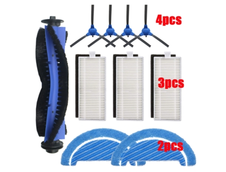 Para Cecotec Conga 1090 1790 titanio Ultra robótico filtro Hepa cepillo lateral principal paño de mopa repuestos de aspiradora