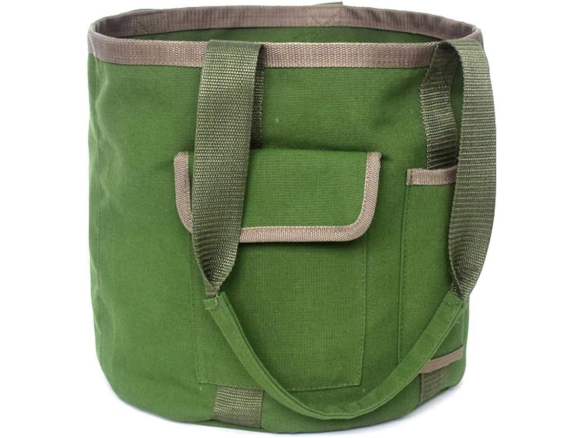 Bolsa Para Herramientas De Jardín Con Bolsillo Para Herramientas, Lona Resistente, Solo La Bolsa, Herramientas No Incluidas.