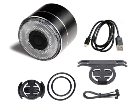 Luz trasera de bicicleta Luz trasera de bicicleta Freno de bicicleta inteligente Q5 Luz de detección automática Luz trasera de ciclismo-Negro ENZONS