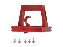 2026-bloque Portaequipajes Delantero De Aleación De Aluminio Para Bicicleta Plegable Con Tornillos Rojo 3 Orificios