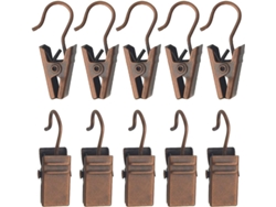 Wmycongcong 100 clips para cortinas con ganchos, pequeños y resistentes, para colgar luces de fiesta y decoraciones, Vayotoy
