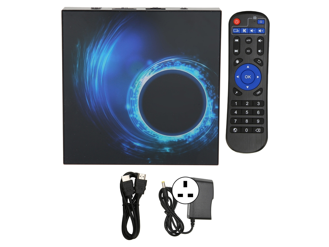 Reproductor Multimedia Android 10.0 Allwinner H616 Quad Core, 2 Gb De Ram, 16 Gb De Rom, 6k Hd, 3d, H.265, Enchufe Británico.