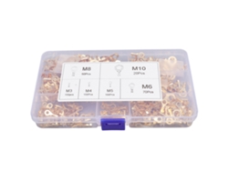 2026-set 540pcs Bornes De Cuivre Assorties Pour Câbles Électriques Anneaux M3-m10 Avec Boîte De Rangement