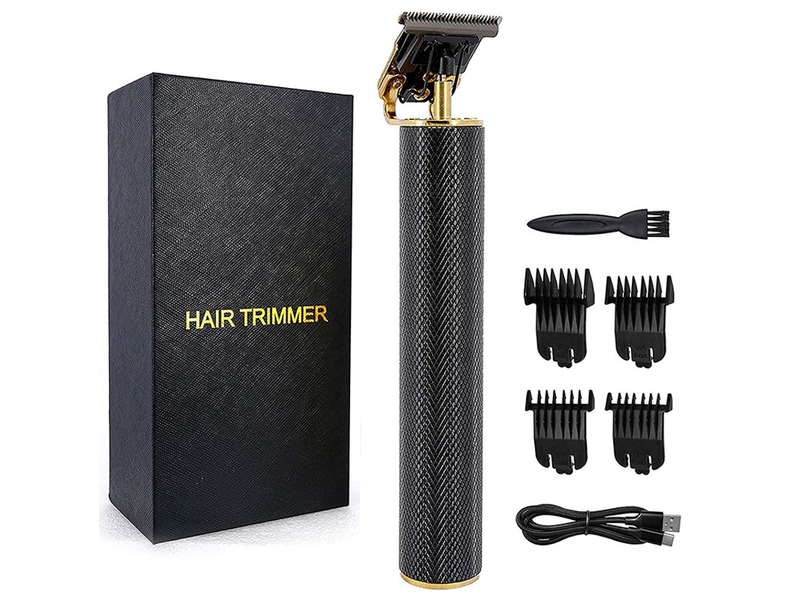(negro) Cortador De Pelo Eléctrico, Cabezal De Tatuaje T, Grabado De Dientes, Cabezal De Refrigeración Por Agua Usb