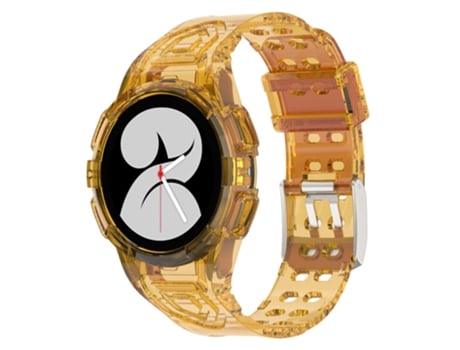 Correa TPU + PU para Samsung Galaxy Watch4 40mm - naranja transparente