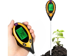 Medidor De Umidade Do Solo 4 Em 1 Teste De Luz Solar Ph Temperatura Cuidados Com As Plantas Testador De Solo 