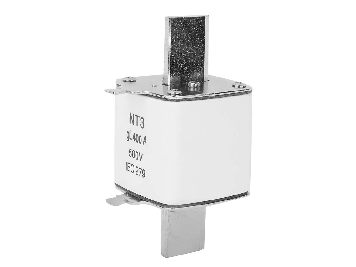 Fusible de contacto de cuchilla cerámico NT3/RT16 de 3500 V para protección de equipos eléctricos (400 A)