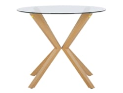 Mesa de comedor BELIANI Altura de Vidrio templado Transparente 90x90x75
