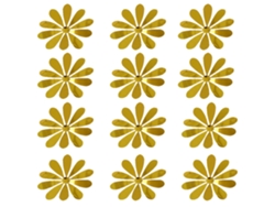 Pegatinas de pared 3D con diseño de flores y sol para fiestas y bodas - 12 unidades