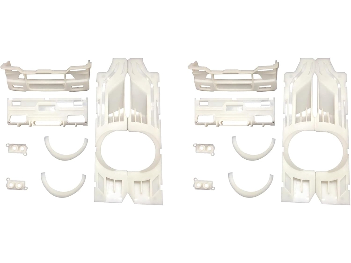 2x Para D12 1/10 Piezas De Mejora Coche De Control Remoto Carrocería Blindada Juegos