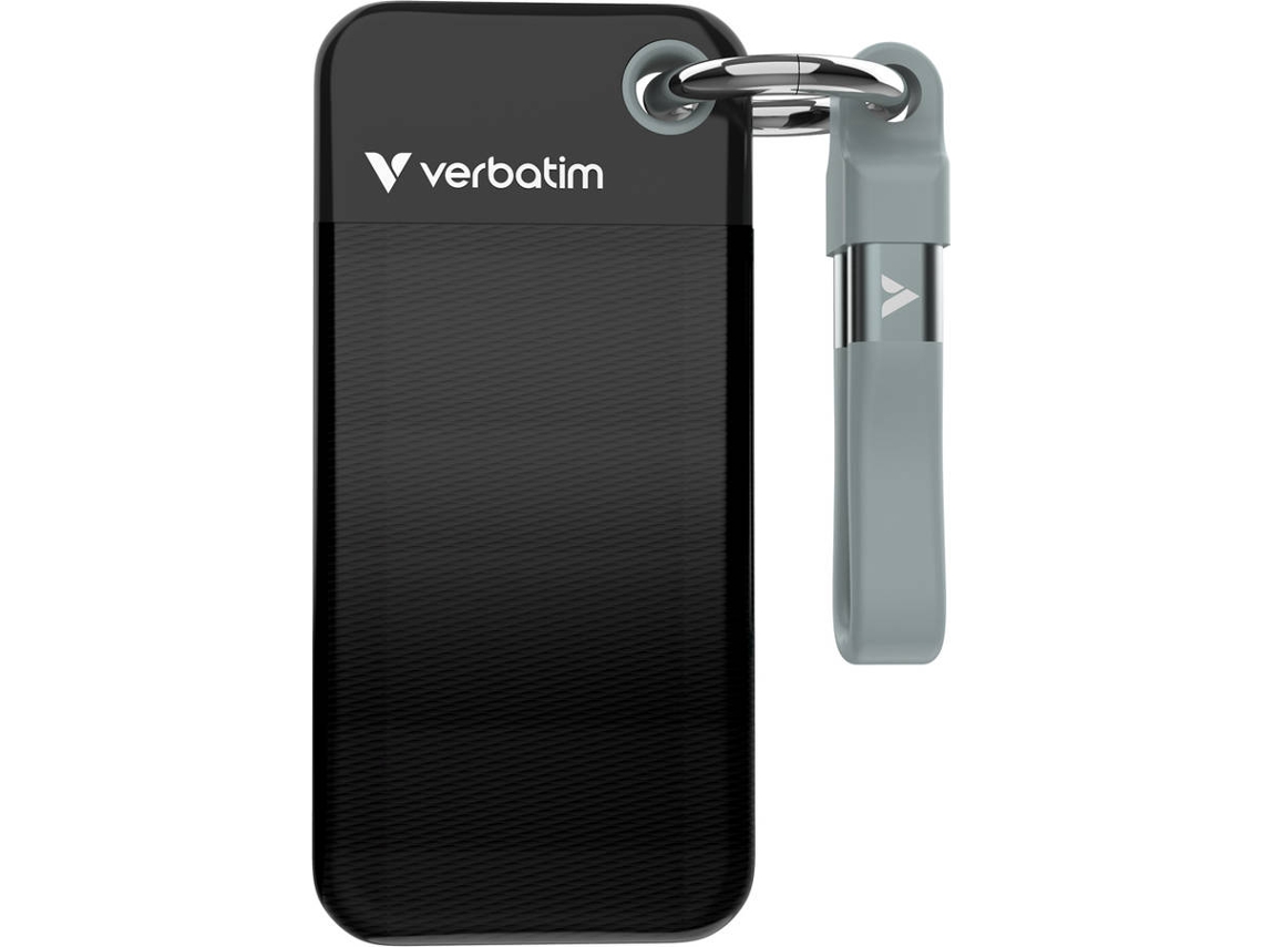 Disco SSD Externo VERBATIM 1 TB (Negro/Gris)