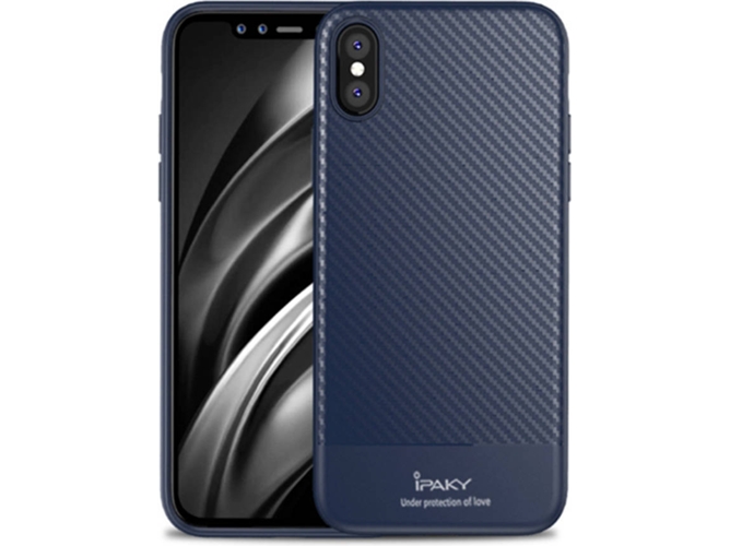 Funda iPhone XR WJS Pattern Anti Fall Azul