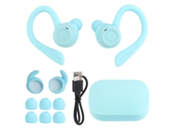Auriculares Inalámbricos Bluetooth Con Gancho Para La Oreja, Diseño Deportivo Intrauditivo Y Estuche De Carga.