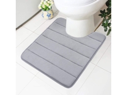 Tapete De Baño De Espuma De Memoria, Suave, Absorbente, Antideslizante, Para Baño Y Wc, Gris, 50x60 Cm