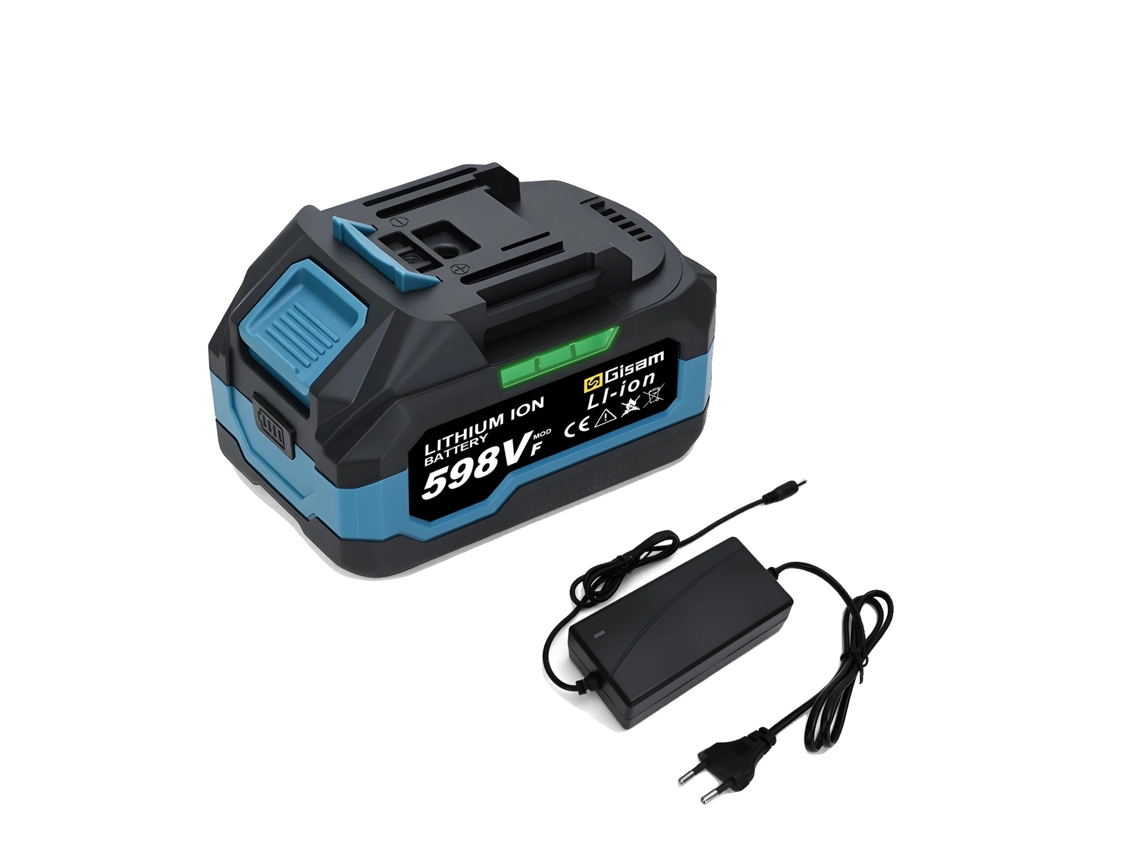 Batería recargable de iones de litio, capacidad de 4,0 Ah, compatible con herramientas inalámbricas, 1 cargador 598VF y 1 cargador OEM.