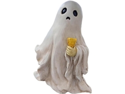 Escultura De Fantasma De Resina Para Halloween, Ideal Para La Decoración Del Hogar O Como Adorno De Jardín Terrorífico.