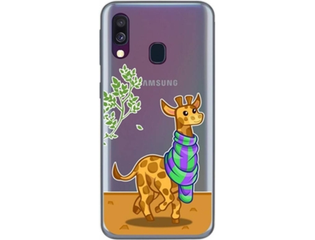 Carcasa Samsung Galaxy A40 TUMUNDOSMARTPHONE Jirafa Multicolor