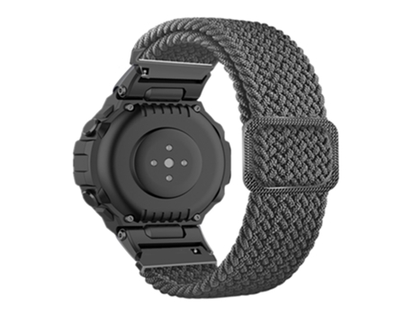 Correa de nailon flexible con hebilla ajustable para Huami Amazfit T-Rex/T-Rex Pro/Ares - canoso